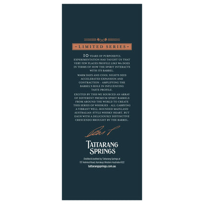 Bourbon Barrel Whisky 700ml - Tattarang Springs 