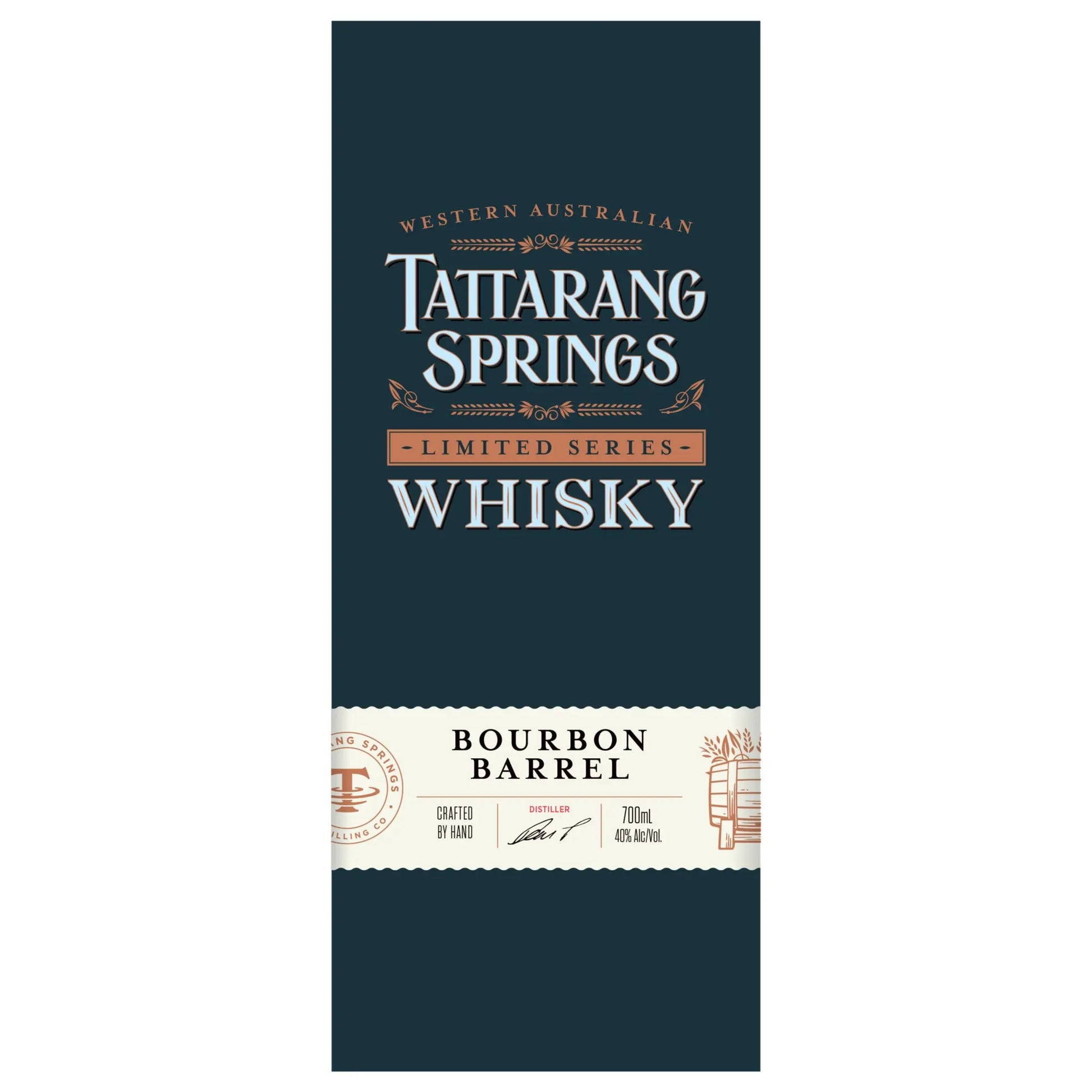 Bourbon Barrel Whisky 700ml - Tattarang Springs 