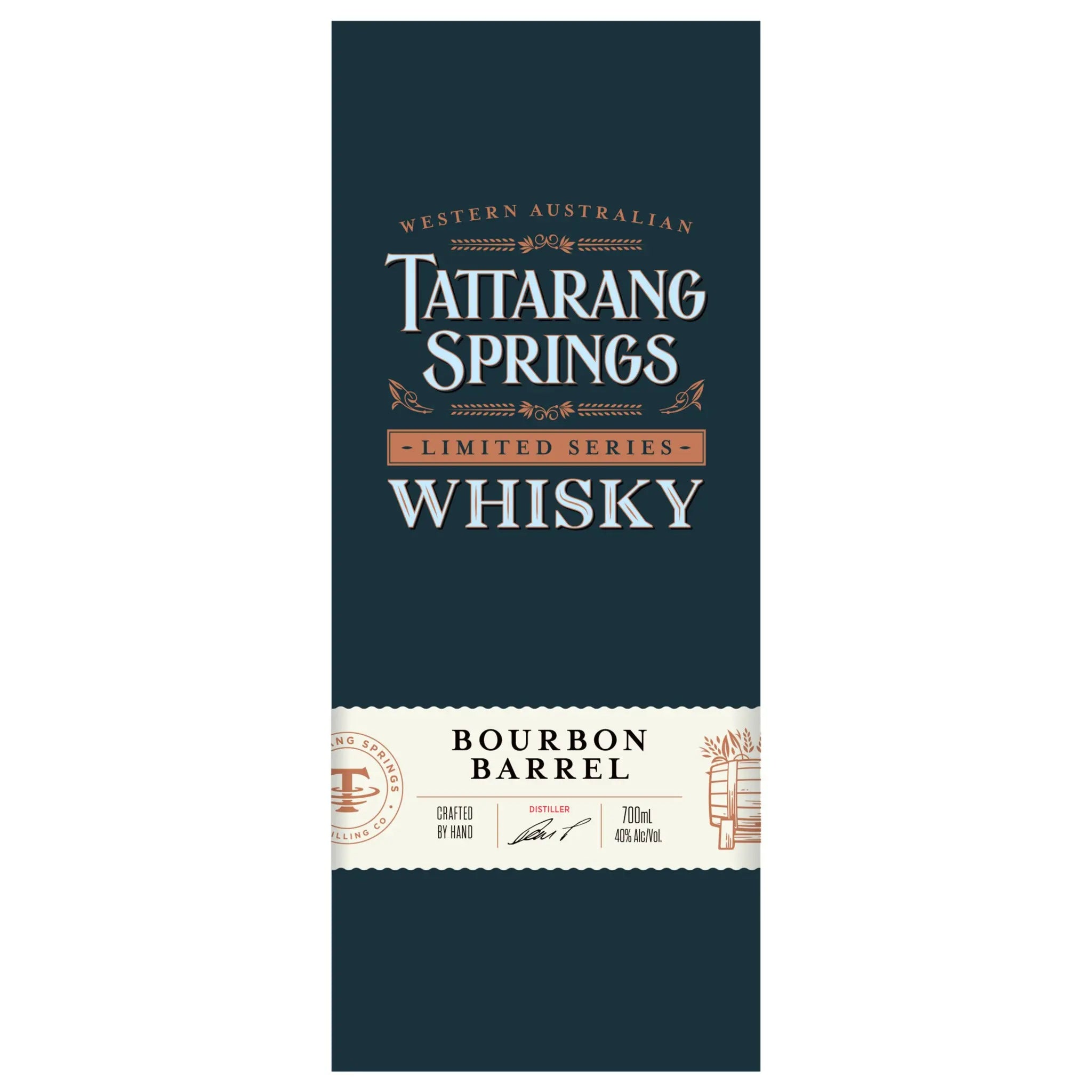 Bourbon Barrel Whisky 700ml - Tattarang Springs 